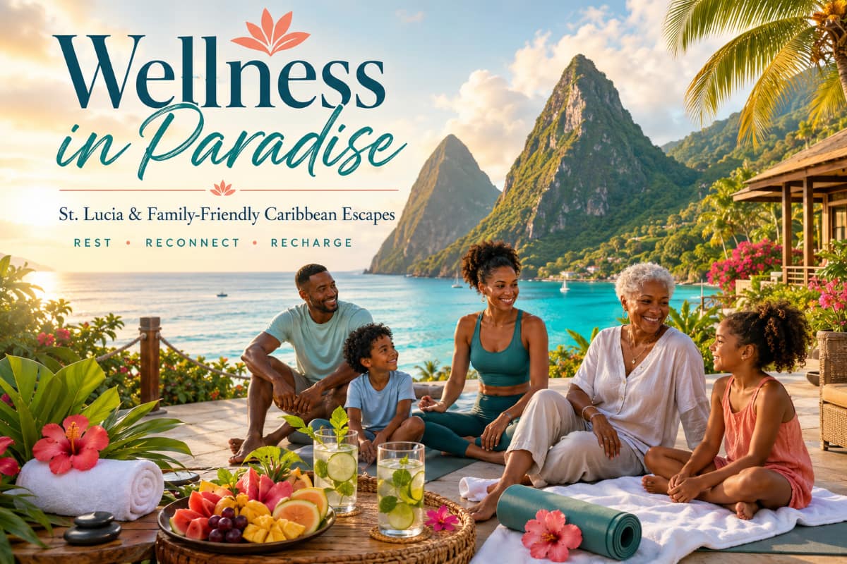 Read more about the article Wellness in Paradise: How St. Lucia Inspires Rest, Reconnection & Family Well-Being